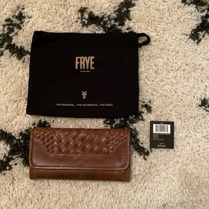Frye Melissa Basket Woven Leather Bag
